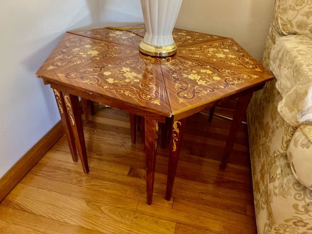 Marquetry table