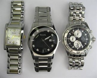 3 Mens Bulova Watches