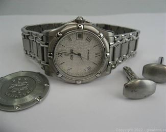 Mens Concord Watch with Cufflinks