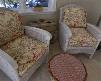 Highland House Chairs and Ottoman