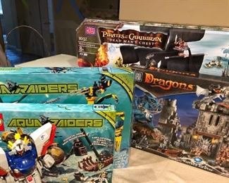 Lego Aquaraiders & Mega Blocks Pirates & Dragons