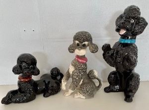 Awww...these are some pretty poodles and the largest measures 14 inches tall.