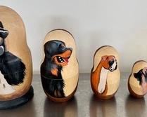Canine Figurine Nesting Doll Set 