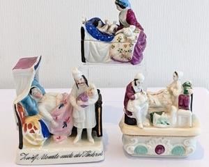 Three Victorian Fairing Trinket Boxes