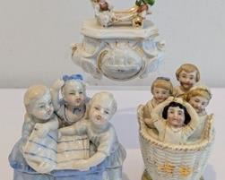 Three Victorian Fairing Trinket Boxes