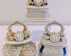 Three Victorian Fairing Trinket Boxes