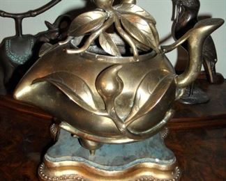 Brass Incense burner from China.  circa 1860