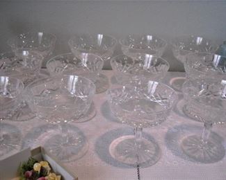 Waterford Lismore pattern champagne glasses