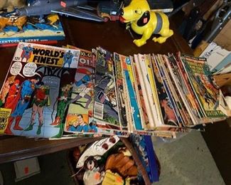 vintage comic books - a lot more coming. 