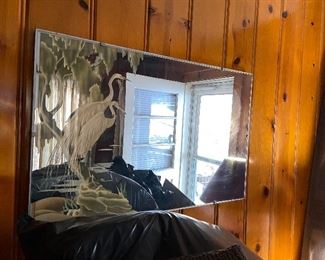 etched art mirror 