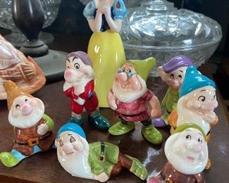 Vintage Walt Disney Productions - Figurines - Snow white / Dwarfs 