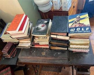 vintage books - hundreds in house 