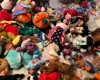 Hundreds of beanie babies - plushies - all new with tags. 