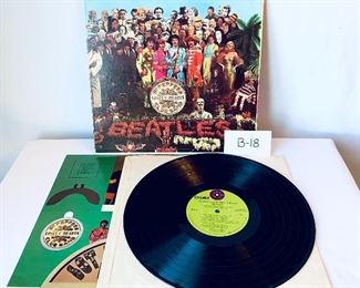 #B-18,  Lonely Heart Club Band, $12, Condition:Good, Released 1965
