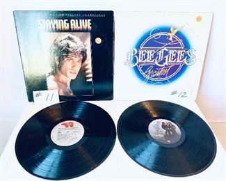 #11 -$16,  Staying Alive Soundtrack 1983,Cond.:Good / #12 - $18,  BeeGees 1982,Cond.: Acceptable

