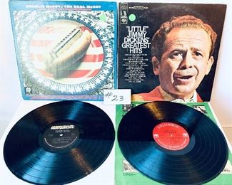 Lot #23 -$6,  Charlie McCoy, The Real McCoy ,1972 /Little Jimmy Dickens Greatest Hits,1966 -Condition:Both are Good
