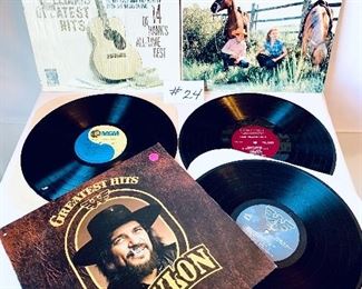 Lot 24 - $30,  Hank Williams ,1961,  / A Tribute to Hank Williams Vol 2,1960 / Waylon Jennings Greatest Hits,1979 - Condition: All are Good