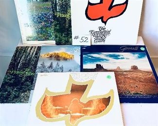 Lot 52 -$30 -Maranatha Albums-Everlasting Living Jesus,1971, Good/ Maranatha 2, 1971, Good/ The Praise Album ,1974, Good/ Praise III, 1979, Acceptable/ Come and Sing Praises, 1982, Good/ Praise Eight, 1986, Good
