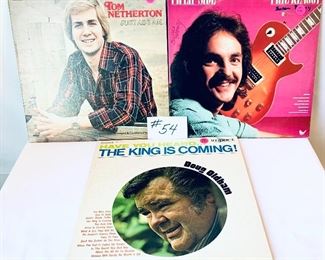 Lot 54 -$12 - Tom Netherton,1976,Cond.:Good/ 
Doug Oldham,1971,Cond.: Acceptable/ Phil Keaggy,1980,Cond.:Fair
