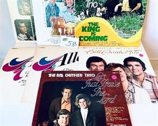 Lot 58 -$38 -Bill Gaither Albums, 1970's, Condition: Good and Acceptable