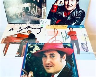 Set of five $52 - Neil Sedaka Albums, 1970's, Condition: Good and Acceptable