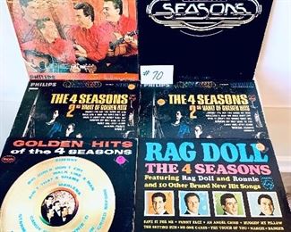 Lot 70-   The Four Seasons Albums 1960's/70's, Condition: Ranges from Very Good to Fair $10 EACH
1 THE FOUR SEASONS (Sold) 