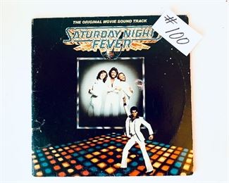 #100- $12,  Saturday Night Fever Soundtrack, Released: 1977, Condition: Acceptable
