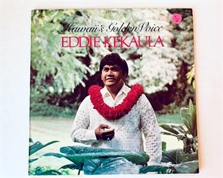 #102B- $18,   Eddie Kekaula *SIGNED* Hawaii's Golden Voice, Released:1975, Condition:Very Good
