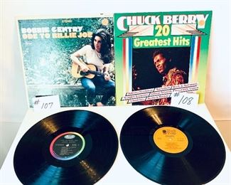 #107- $5, Bobbie Gentry,1967/  #108 - (SOLD) Chuck Berry, 1983, Condition: Both are Good