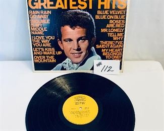 #112- $5,  Bobby Vinton Greatest Hits, Released:1964, Condition:Good