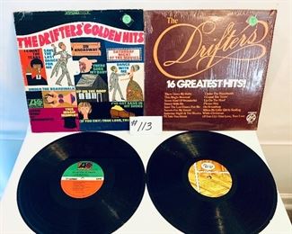 Lot 113- $7 EACH   The Drifters Albums, Golden Hits, 1968, Cond.:Fair/ 16 Greatest Hits, (SOLD) 1980, Cond.:Very Good
