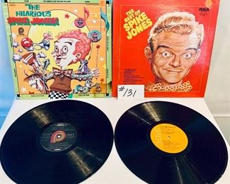 Lot 131- $6,  Spike Jones Albums, The Best of, 1960, Cond.:Good/ The Hilarious Spike Jones,1976,Cond.:Fair
