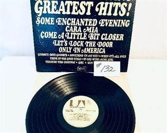 #132- $4,  Jay & the Americans Greatest Hits, Released:1965, Condition:Good
