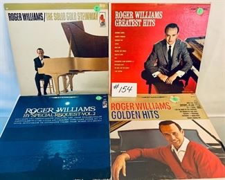 Lot #154 - $18, Robin Williams Albums, 1960's. Note:Solid Gold Steinway is SIGNED, Condition: Acceptable to Very Good