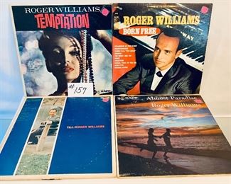 Lot #157 - $20, Roger Williams Albums, 1950 & 1960's, Condition: Good to Acceptable