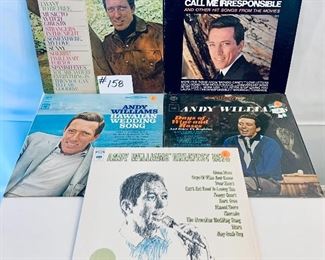 Lot #158 - $15, Andy Williams Albums, 1960's, Condition: Very Good to Fair
