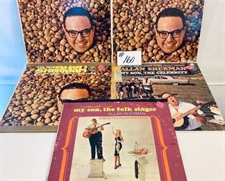 #160 - $2 each,  Allan Sherman Albums 1960's, My son the nut, Acceptable/ My son the nut,Fair/ My son the nut, Fair/ My Son The Celebrity, Fair/ My Son The Folk Singer,Fair

