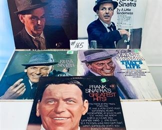 #165 - $32,  Frank Sinatra Albums, Try a Little Tenderness, 1967, Acceptable/ 20 Classic Tracks, 1981, Good/ That's Life, 1966, Fair/ Greatest Hits!,  1967, Good/ Come Dance With Me, 1959, Good
