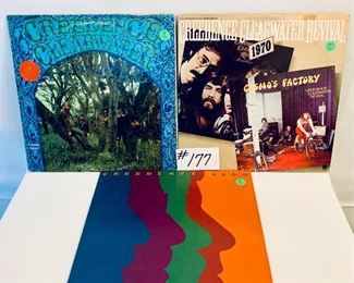 Lot #177 - $35, Creedance Clearwater Albums, Cosmo's Factory, 1970, Good/ Creedance,1968, Good/ Gold 1972, Good
