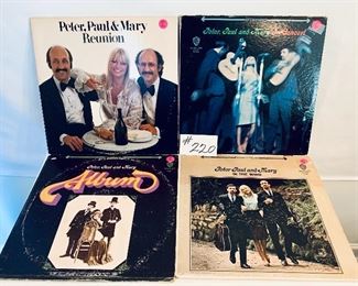 Lot 220 -$20,  Peter, Paul & Mary 1960 & 70, Condition: Good to Fair