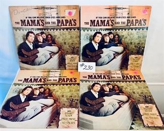 #230 - $12 Each,   Mamas & Pappas 1966,  If You can Believe your Eyes & Ears, Condition: Very Good(2), Good(1), Fair(1)