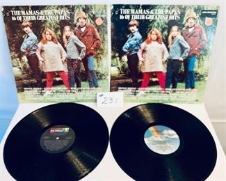#231 - $13 Each, (  1 SOLD)  Mamas and the Papas, 16 of Their Greatest Hits, 1969, Condition:Both Good. ONLY 1 LEFT 
