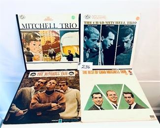 Lot 236 -$12,      Chad Mitchell Trio 1963, 64, 65, Condition: Very Good to Acceptable