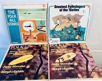 Lot 240 -$10,  The Folk Albums, Condition: Very Good to Fair