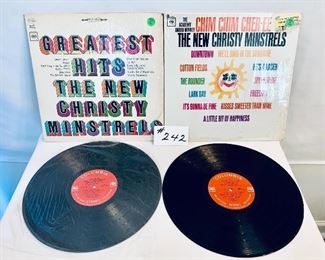 Lot 242 - $12,   The New Christy Minstrels Greatest Hits 1966 ,Good/ The New Christy Minstrels Chim Chim Cher-ee 1965, Very Good
