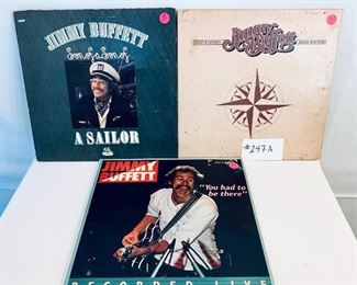 #247A - $8 Each,   Jimmy Buffett Albums 1977 & 1978, Condition: Good to Acceptable - Son of a Son of a Sailor/ Changes in Lattitude / You Had To Be There 

