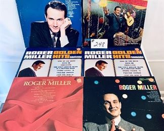 #248 -$4 Each,  Roger Miller Albums 1964-1971, Condition: Good to Acceptable 