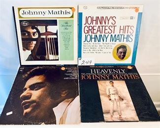 #249 -$6 Each,  Johnny Mathis Albums - 1958-1970, Condition: Very Good to Acceptable - The Sweetheart Tree/ Greatest Hits ( SOLD)  Close To You/ Heavenly