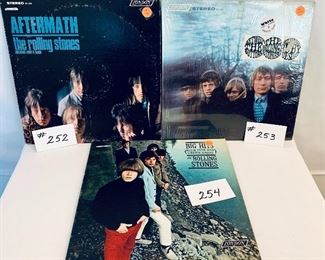 #252 -$25,   #253 -$22,   #254 -(SOLD) Rolling Stones Albums - Aftermath 1966, Acceptable/ 
Between The Buttons 1967, Very Good/ 
Big Hits 1966, Very Good
