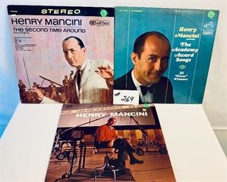 Lot 269 - $15 Each,  Henry Mancini Albums 1963/66, Condition: Good 